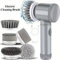 Cordless Electric Spin Scrubber - Rechargeable Bathroom & Kitchen Cleaning Brush