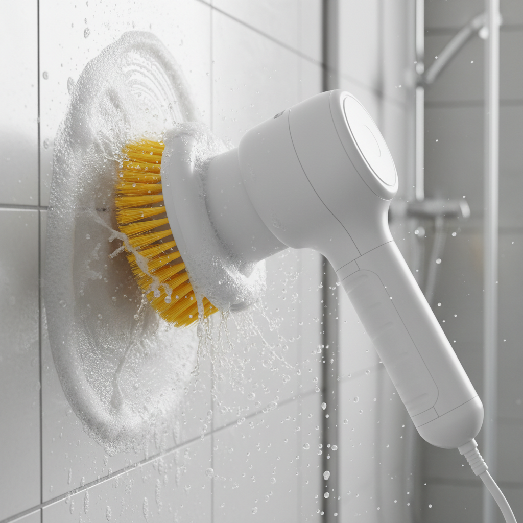 Cordless Electric Spin Scrubber - Rechargeable Bathroom & Kitchen Cleaning Brush